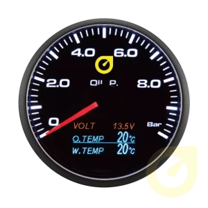 High Accuracy Custom Measure Analog and Digital OLED BAR Auto Car Oil Pressure Gauge
