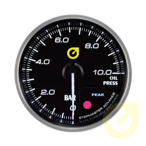 60MM 8inch with 10 bar and 270 Scale Metallic Tone Dial Plate auto oil pressure gauge