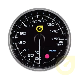 White and Amber LED color anodizing polished aluminum silver rim analog meter boost gauge
