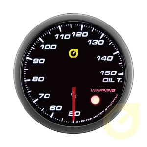 60mm super white LED backlight with Warning Lights Oil Temperature Gauge for ca auto automobile