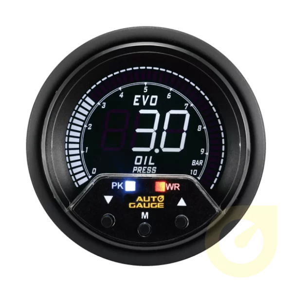 60mm 4 LCD Color Digital Gauge Racing Car Hydraulic digital oil pressure gauge
