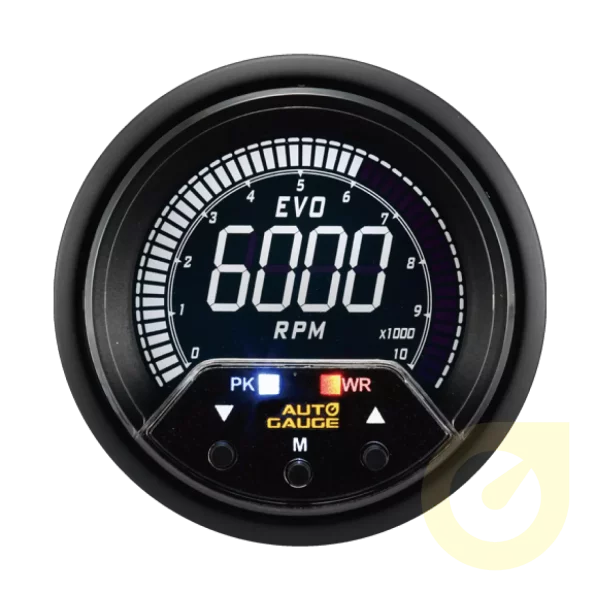 60mm High Performance Digital LCD Electrical Tachometer rpm Meter Gauge with warning and peak