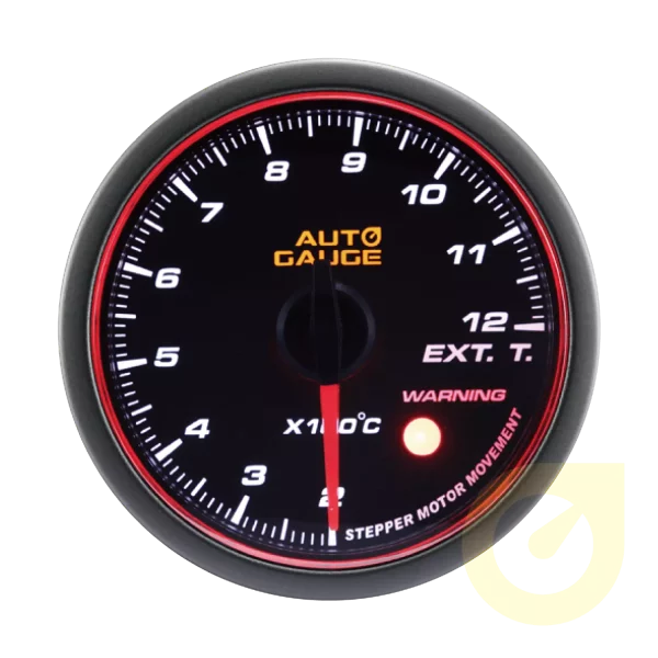 52mm White LED Warning Light Exhaust Gas Temperature Gauge