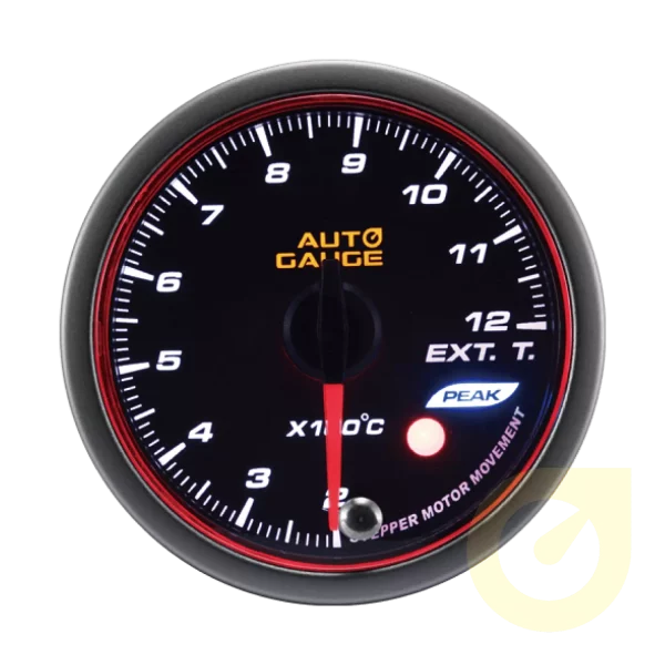 60mm Changeable Backlight LED Auto Part EGT Exhaust Gas Temp Gauge with warning