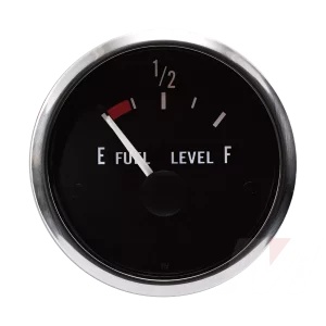 52mm Clear Lens Black Aluminum Universal fuel level gauge for Automobile