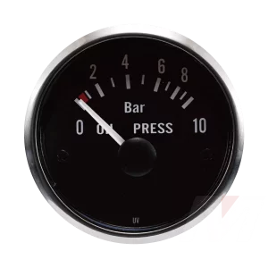 52mm 90 Degree Scale Black Face Rim Electrical oil pressure gauge for car truck