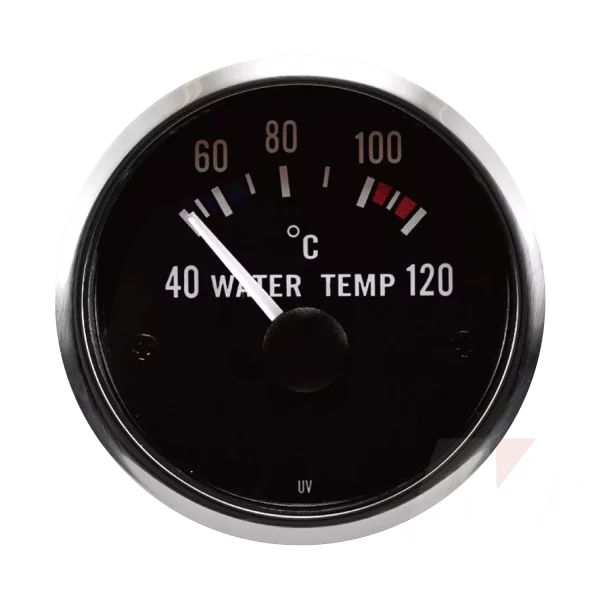 52mm black face 40-120 range water temperature gauge
