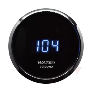 52mm black face stainless rim digital black dial Water Temperature Gauge