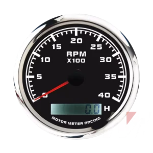 85mm clean and convex lens 4000 RPM electrical tachometer gauge