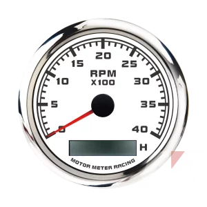 85mm 4000 RPM electrical tachometer with digital hour meter